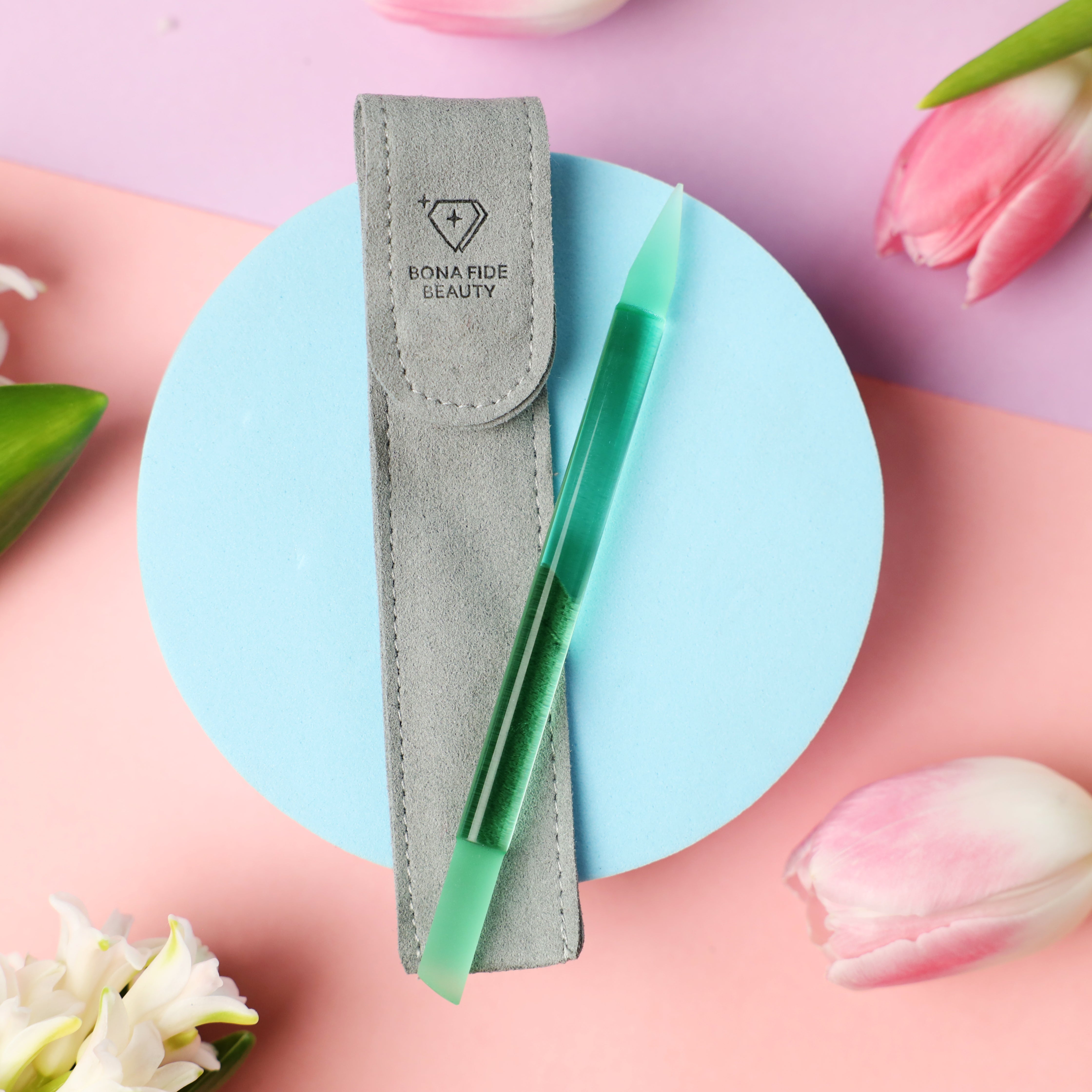 Duel-Ended Czech Glass Cuticle Pusher