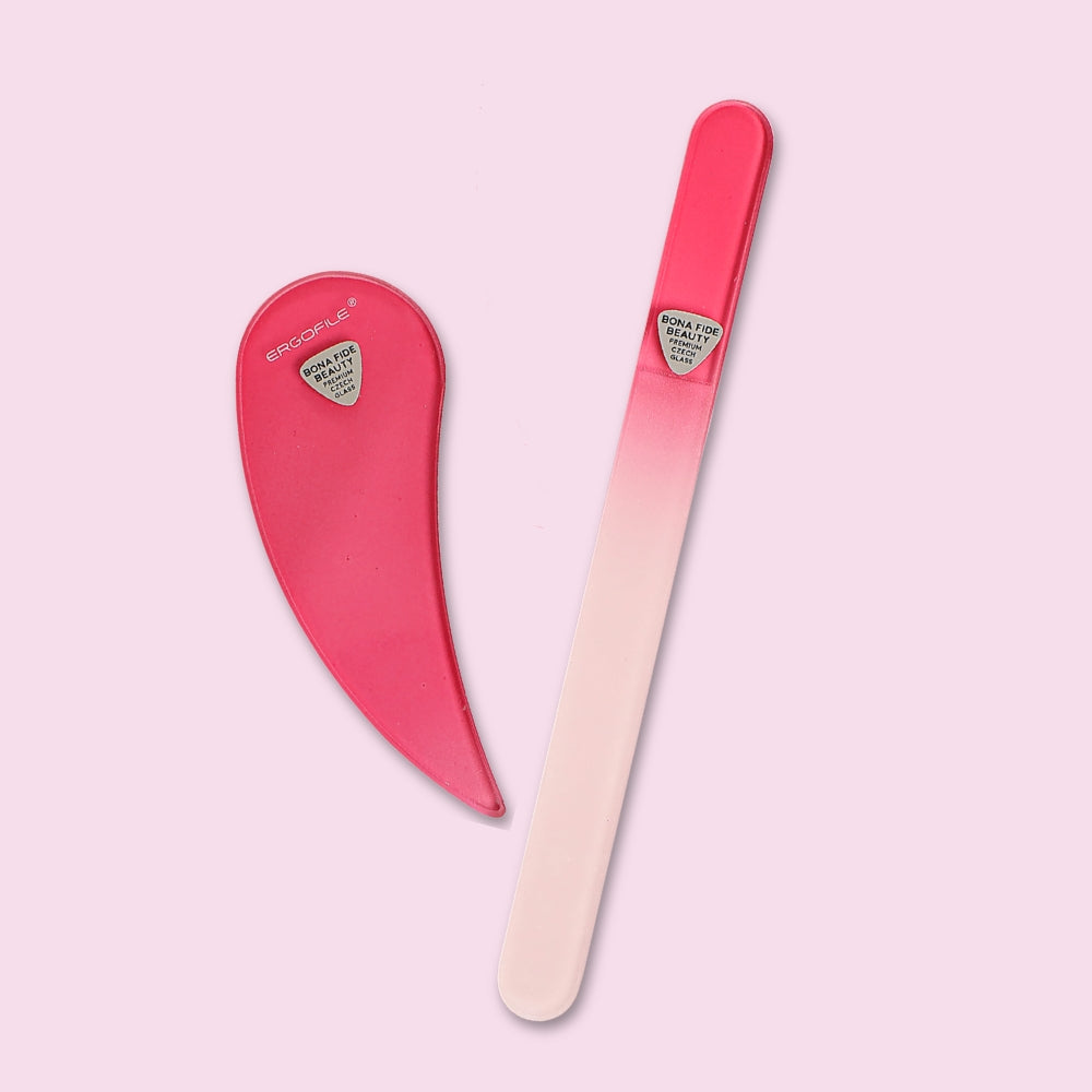 Ergonomic Czech Glass Nail File Set