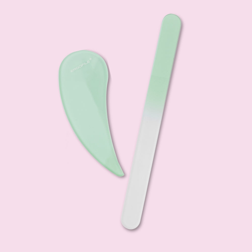 Ergonomic Czech Glass Nail File Set