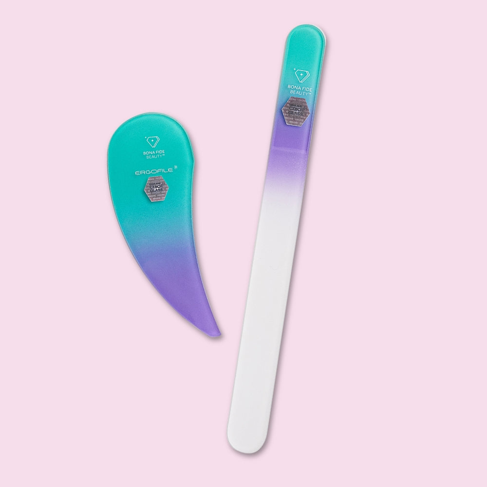 Ergonomic Czech Glass Nail File Set