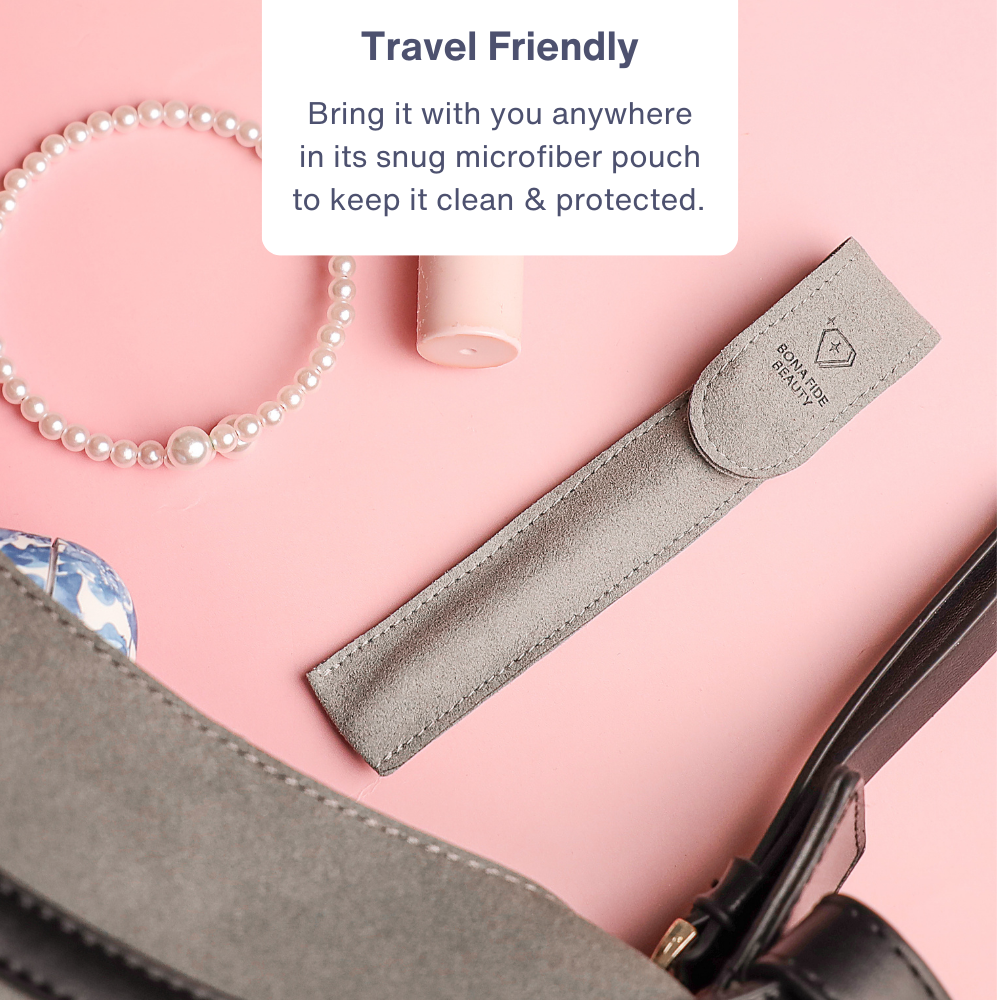 Single Czech Glass Cuticle Pusher in Lilac