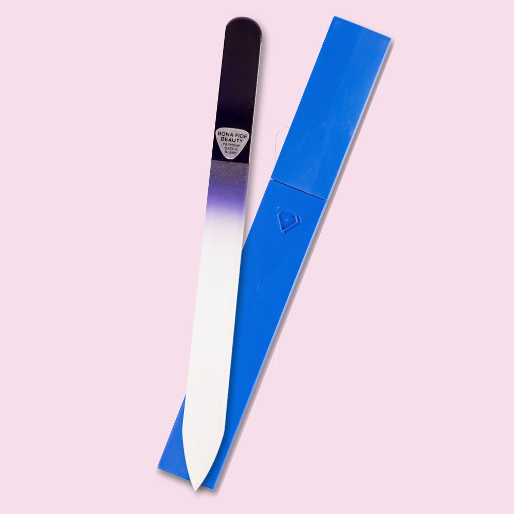 Czech Glass Nail File in Hard Case