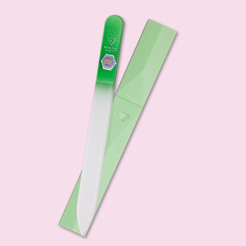 Czech Glass Nail File in Hard Case