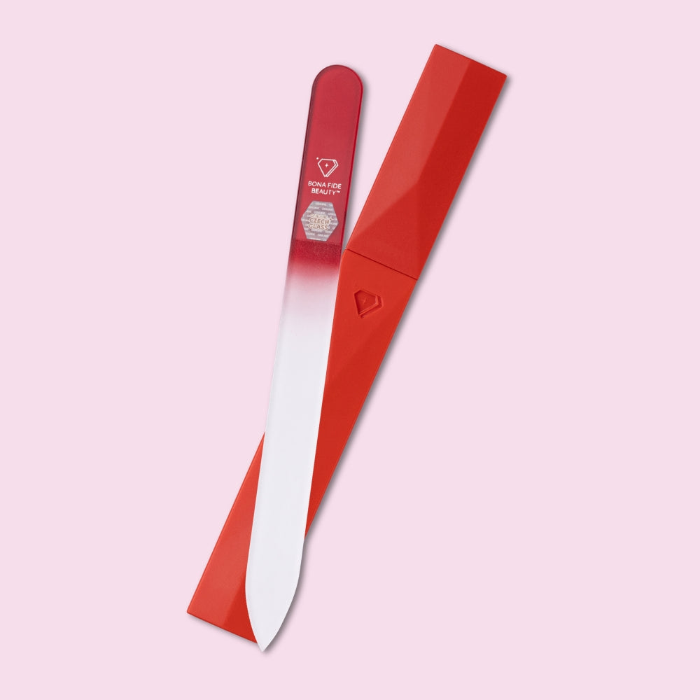Czech Glass Nail File in Hard Case