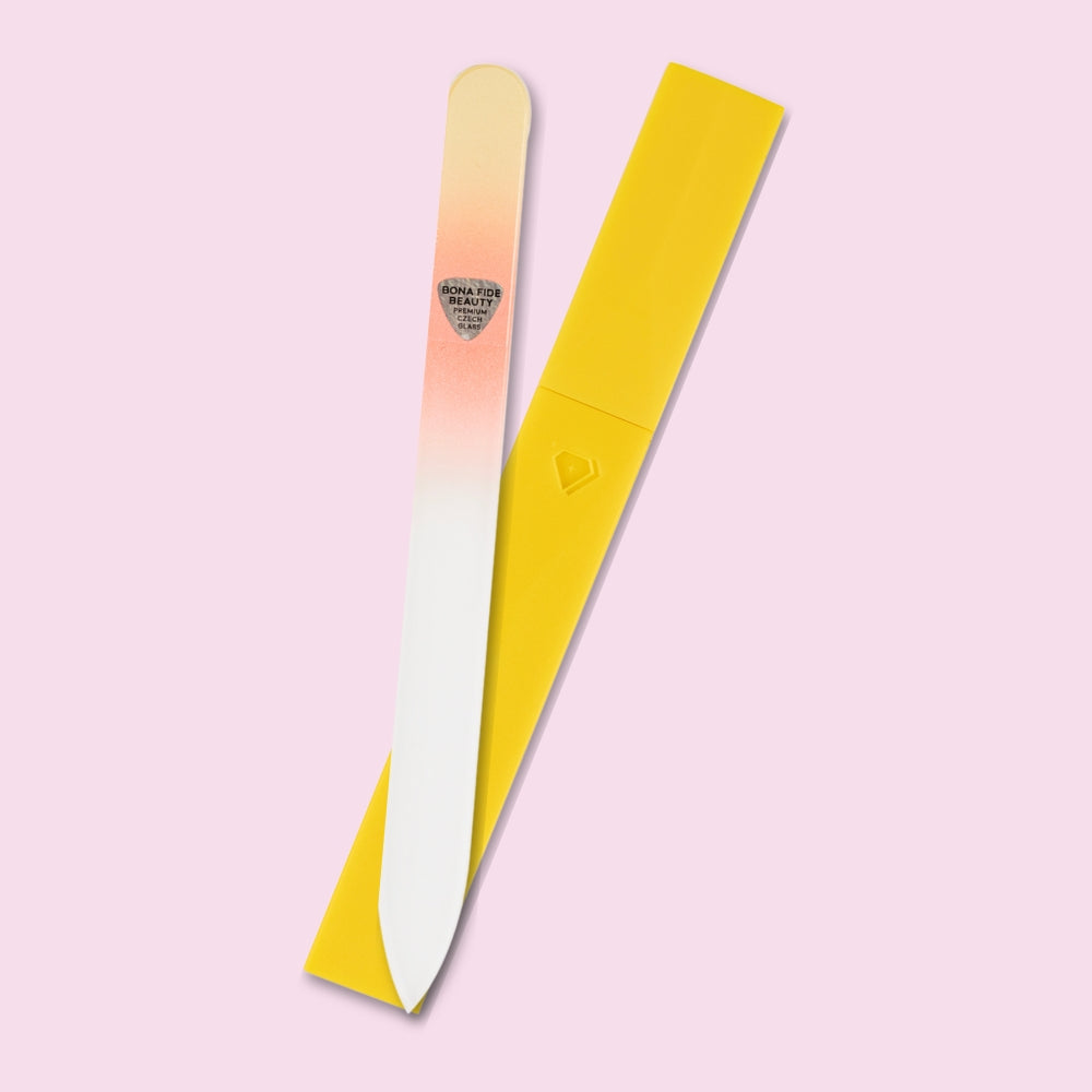 Czech Glass Nail File in Hard Case