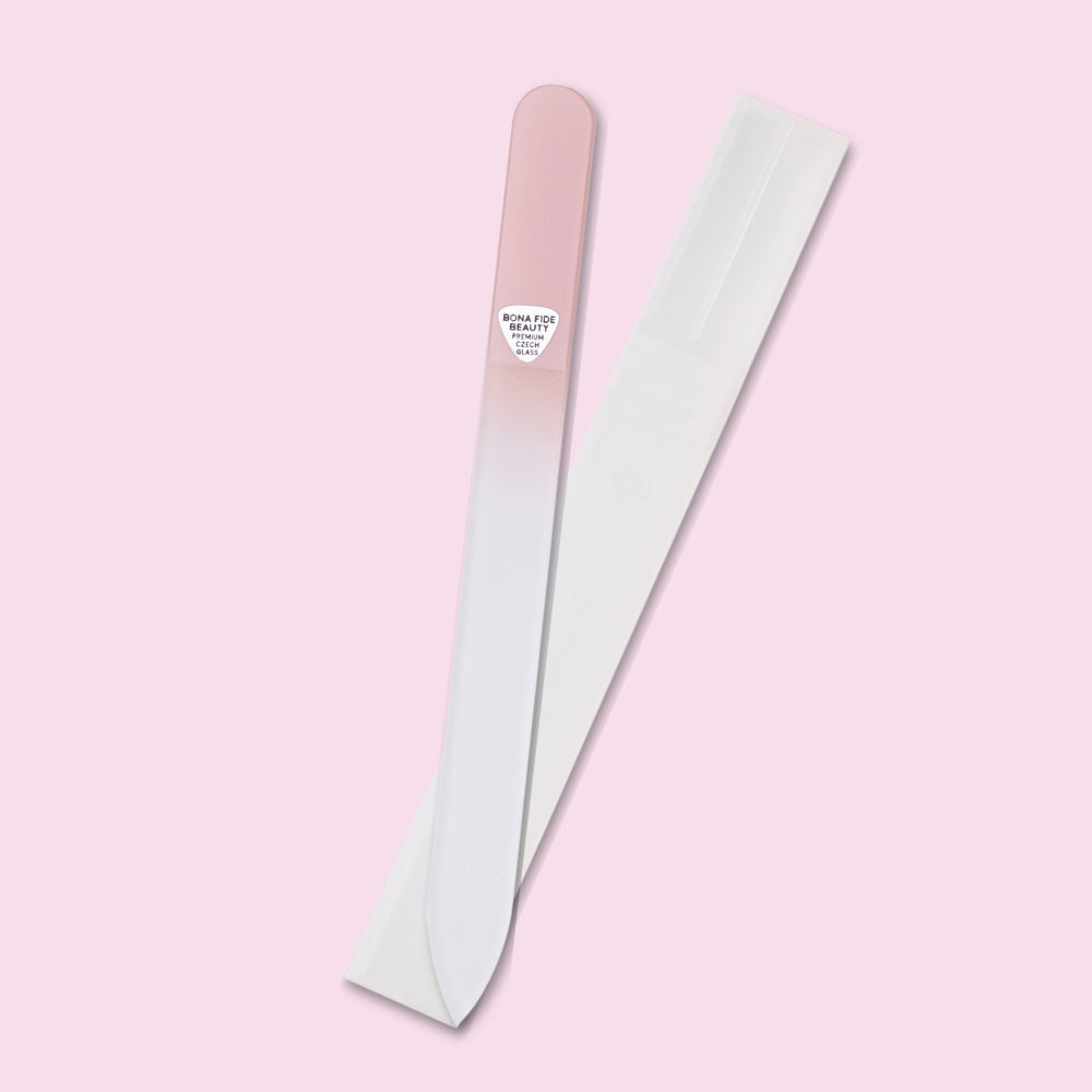Czech Glass Nail File in Hard Case