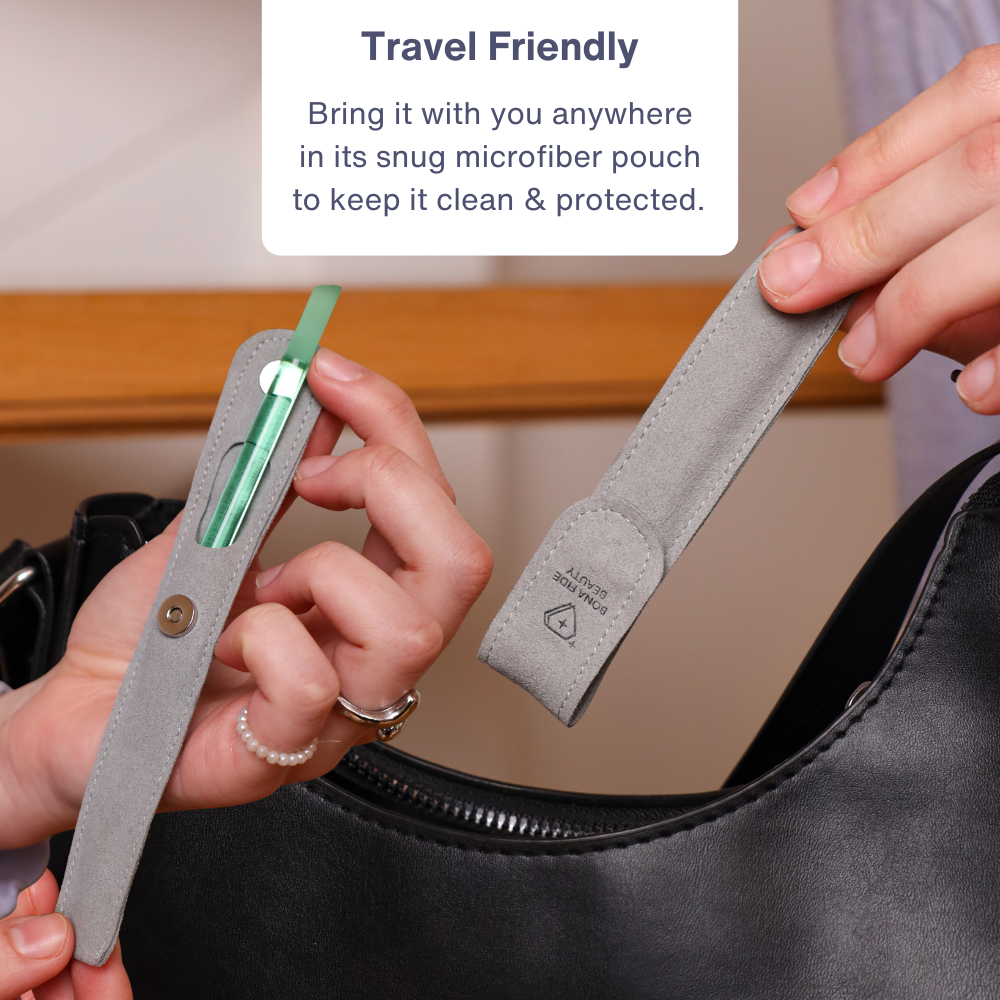 Single Glass Cuticle Pusher in Jade