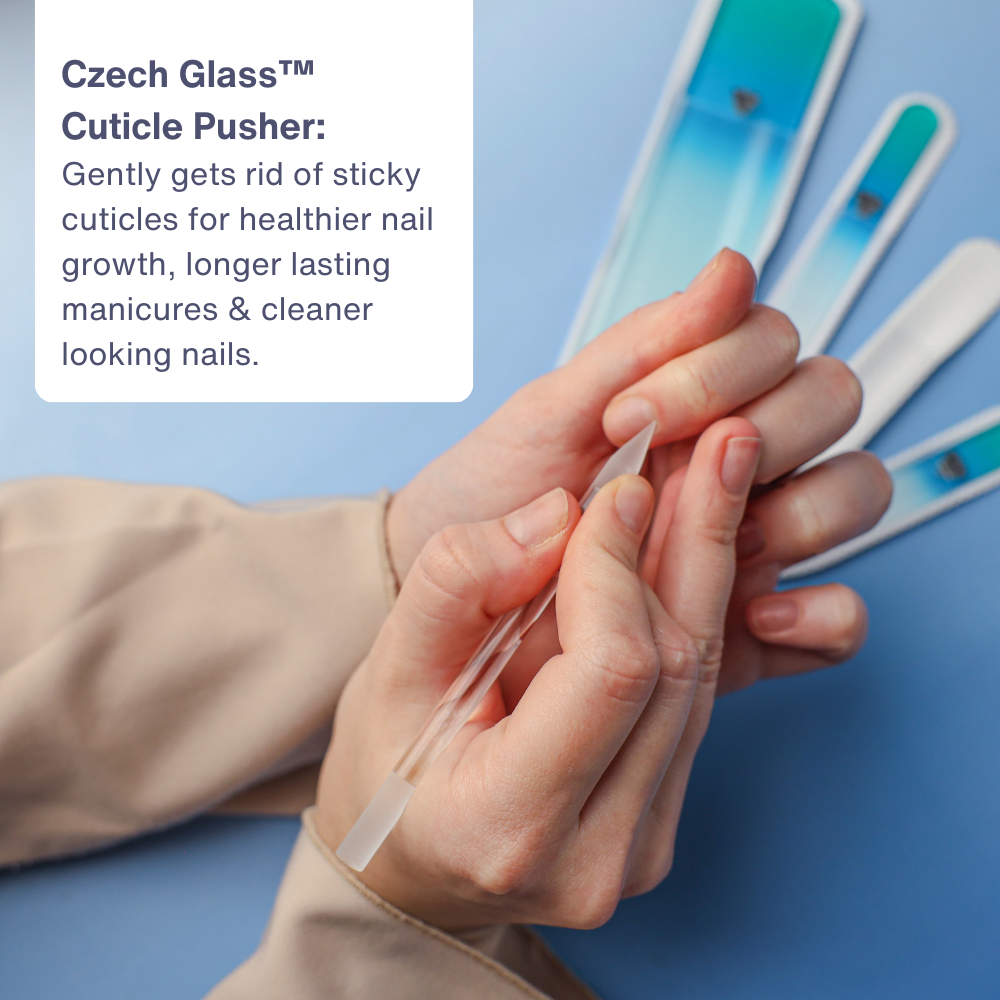 4-Piece Glass File Starter Kit in Aqua