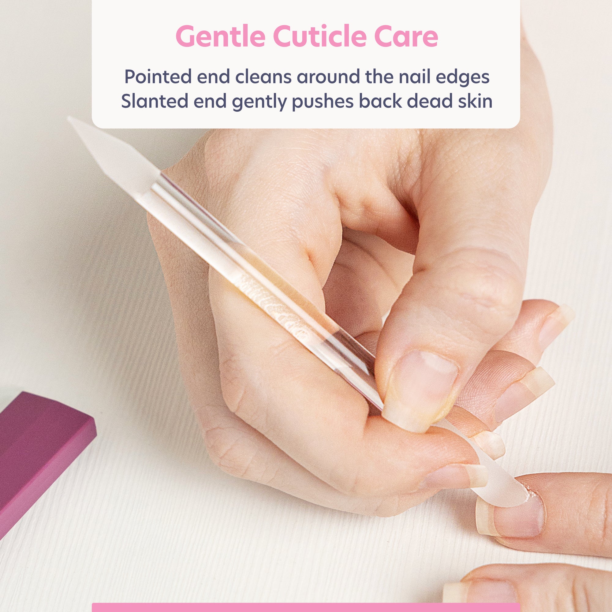 3-Piece Czech Glass Manicure Kit in Violet
