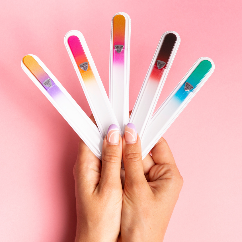 5-Pack Glass Nail Files in Sleeves