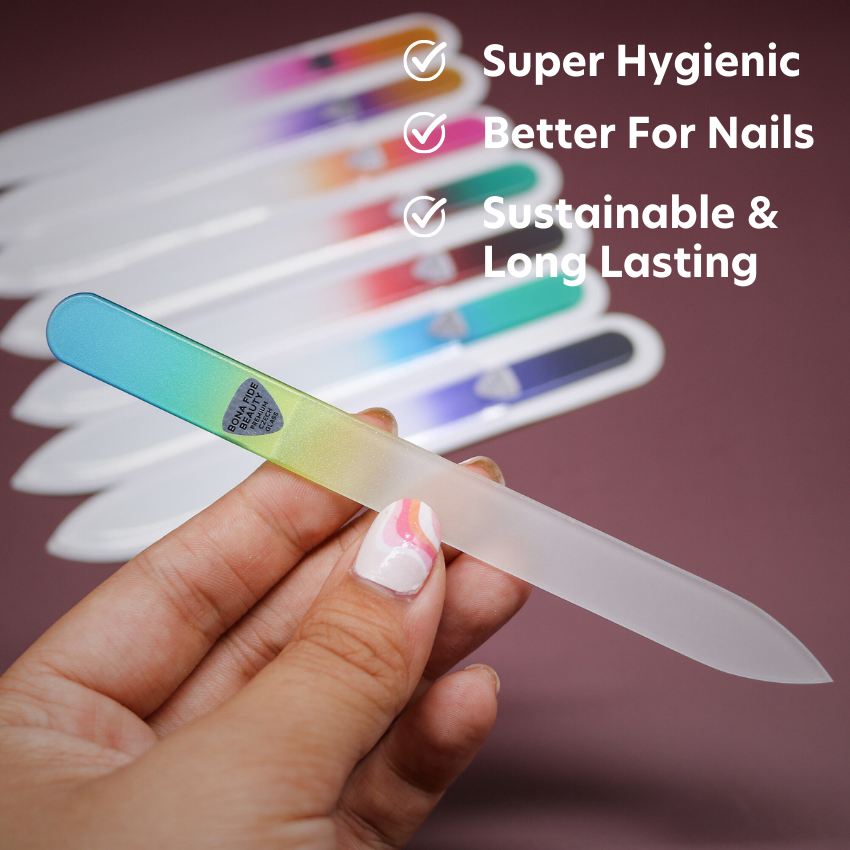 8-Pack Glass Nail Files in Sleeves