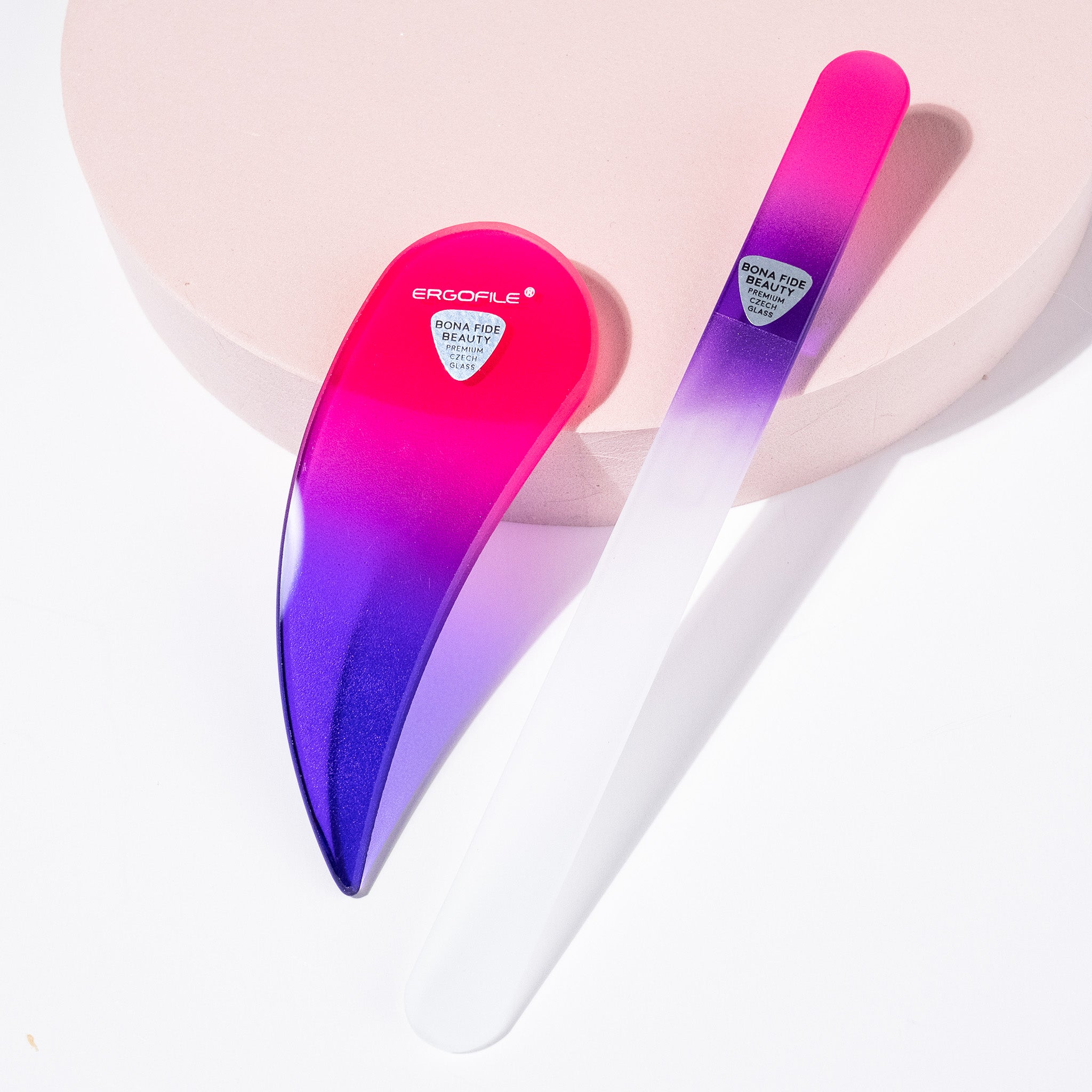 Ergonomic Czech Glass Nail File Set