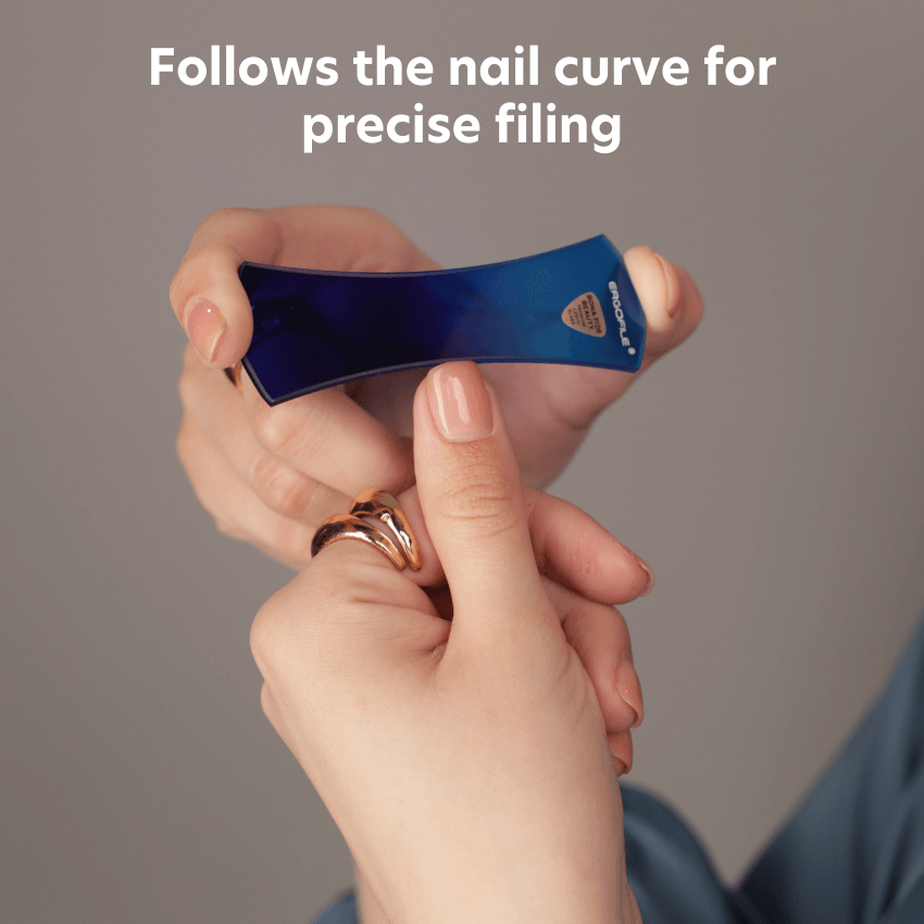 Bow Ergonomic Czech Glass Nail File