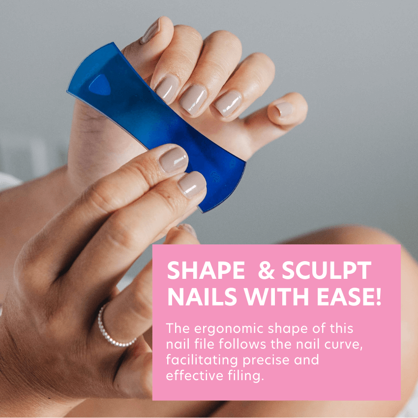 Bow Ergonomic Czech Glass Nail File