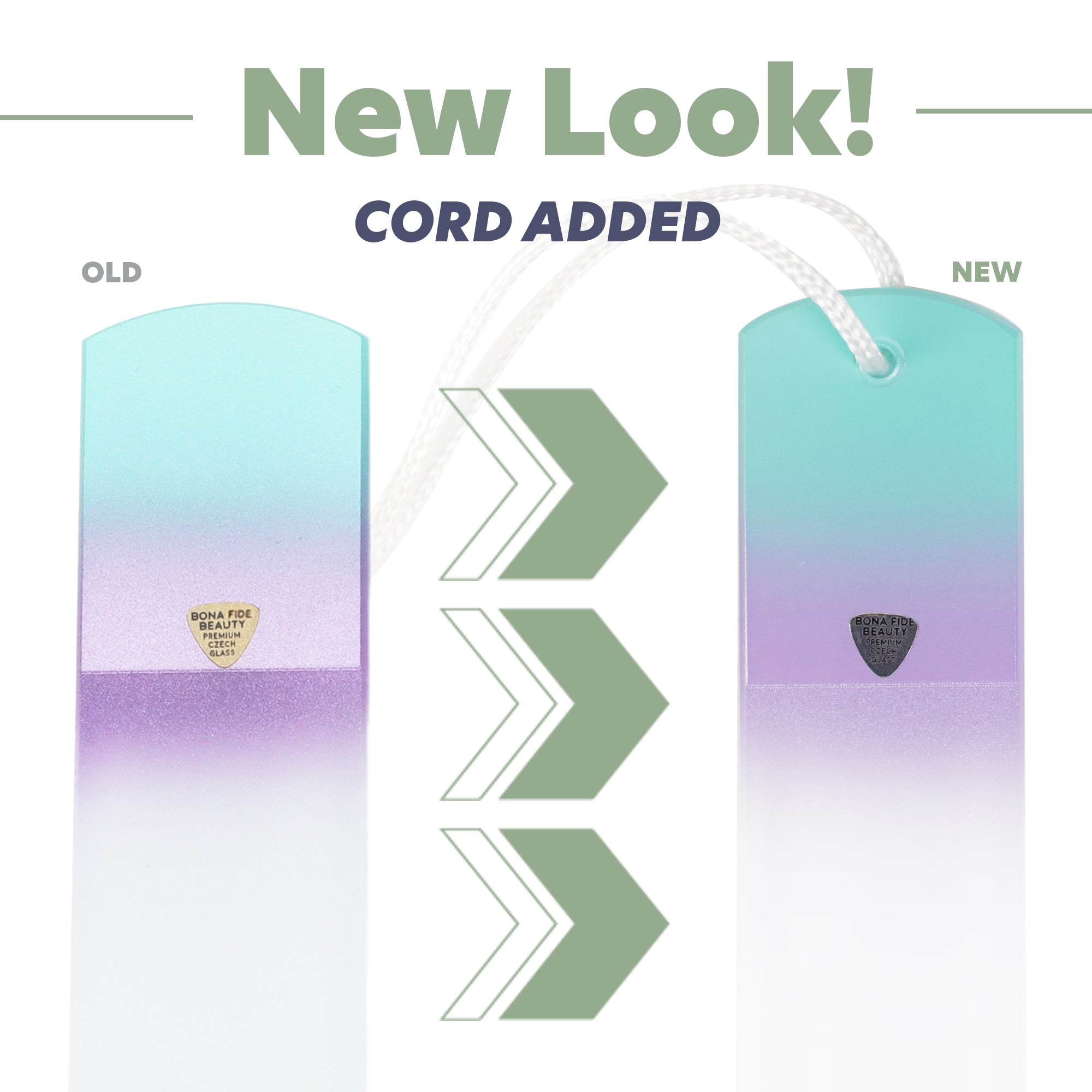 Single Czech Glass Foot File in Aqua Violet