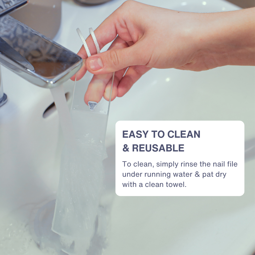 Single Czech Glass Foot File in Clear