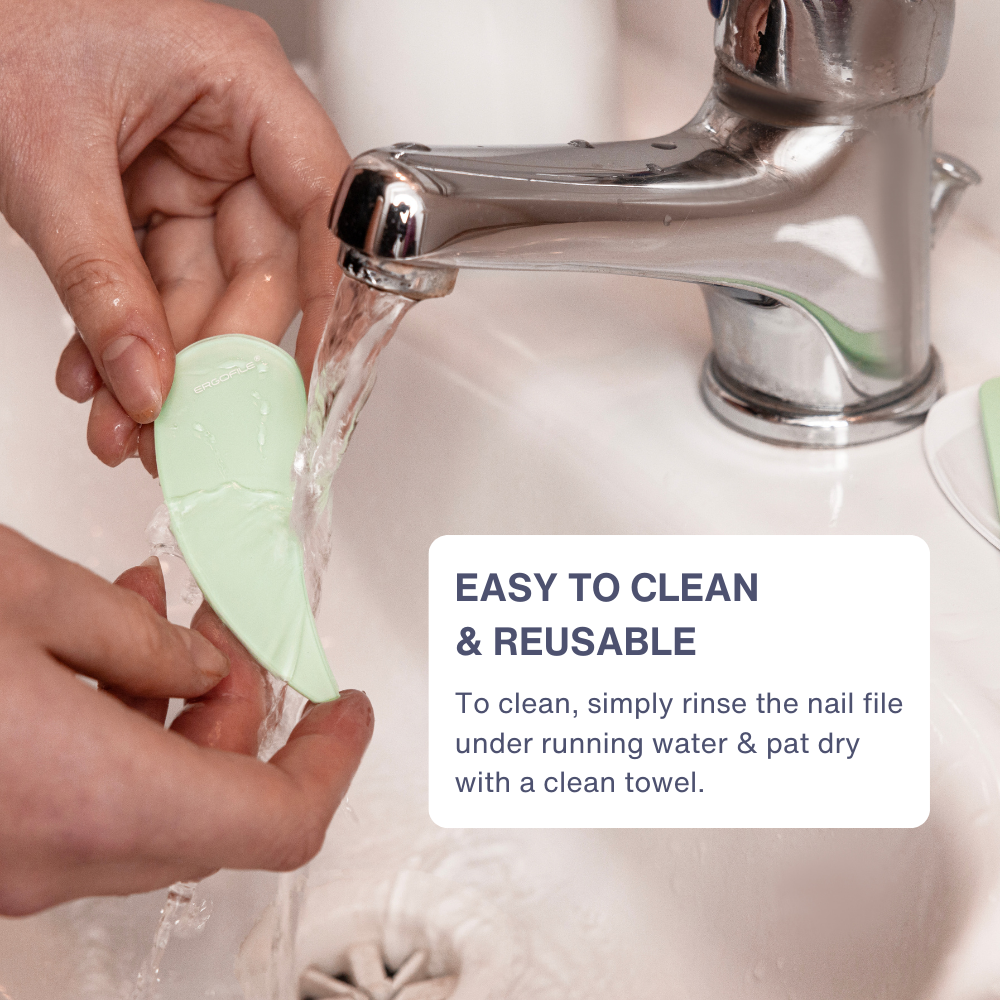 Drop Ergonomic Glass Nail File Duo Set