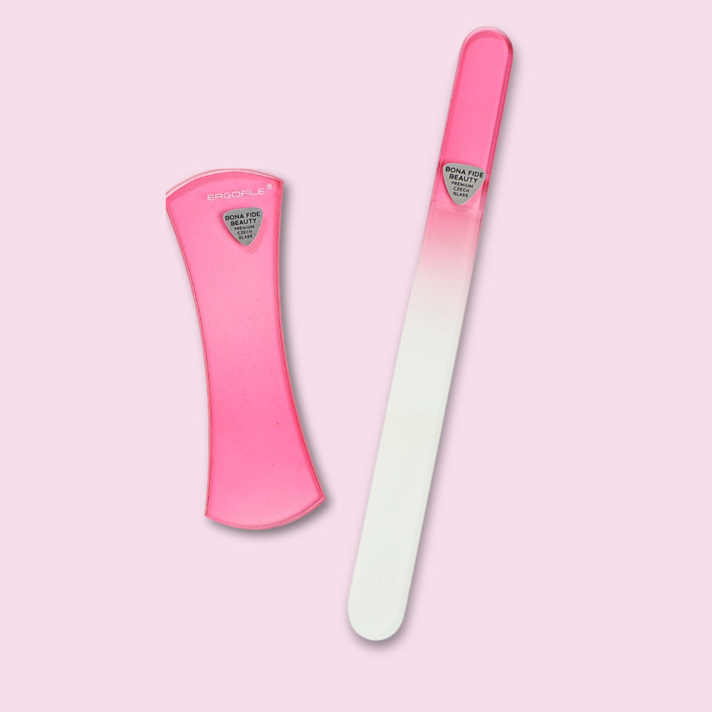 Ergonomic Czech Glass Nail File Set