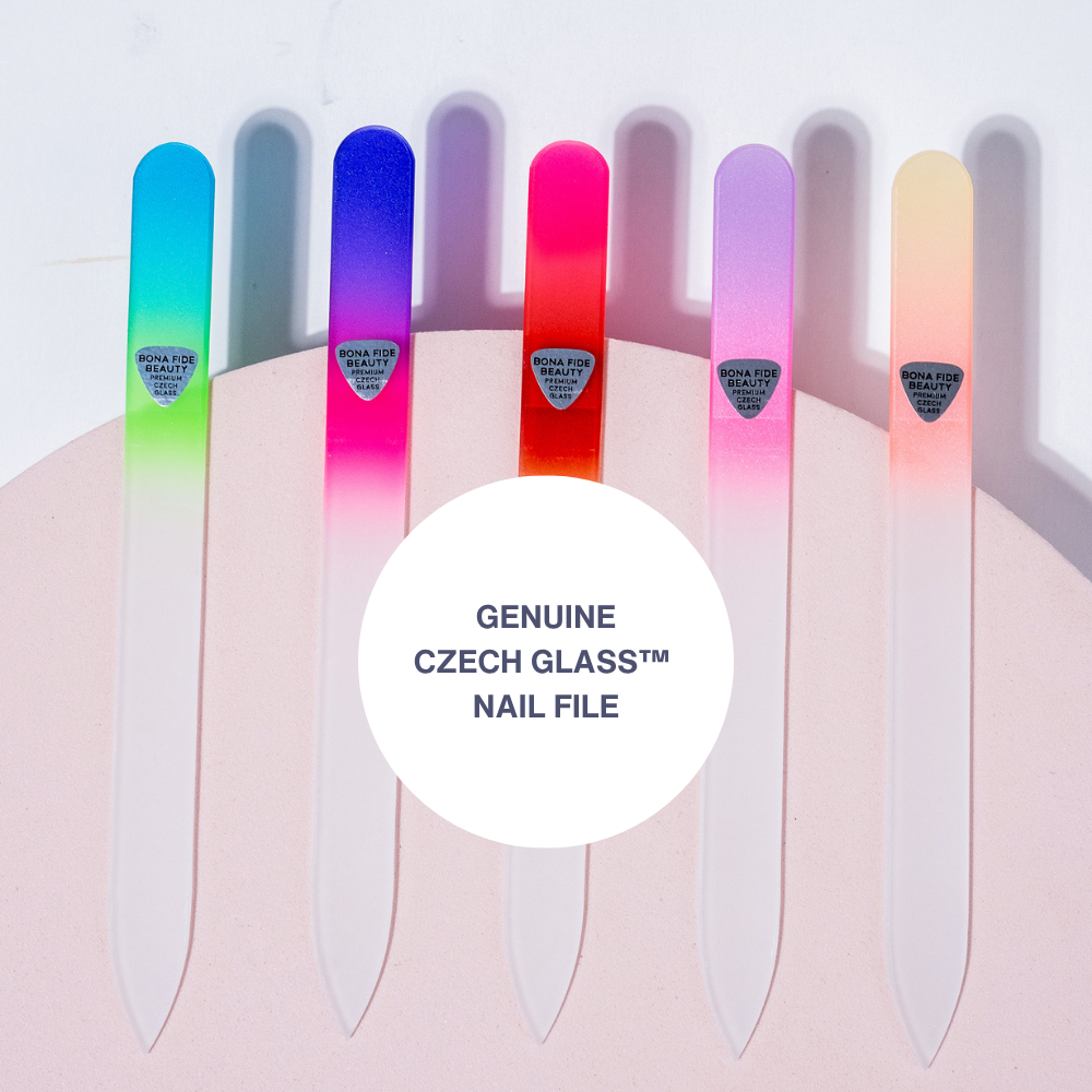 5-Pack Glass Nail Files in Hard Cases - Sunset Drive