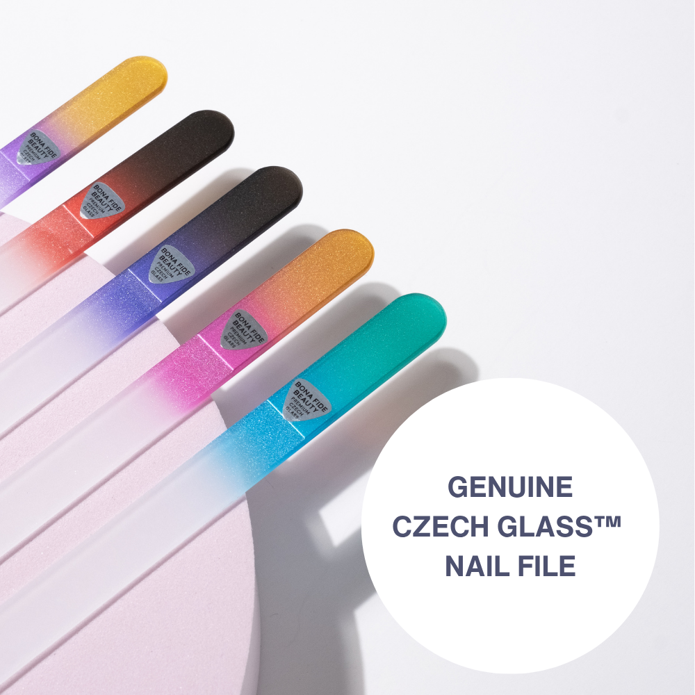 5-Pack Glass Nail Files in Hard Cases - Serenity Set