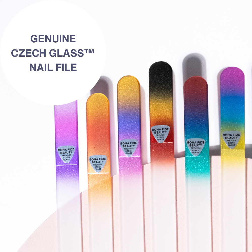 10-Pack Glass Nail Files in Sleeves