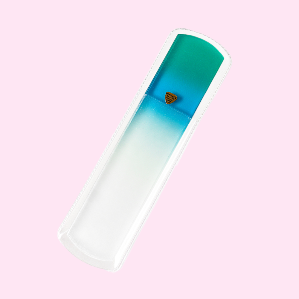 Foot File - Glass Foot File in Aqua Violet