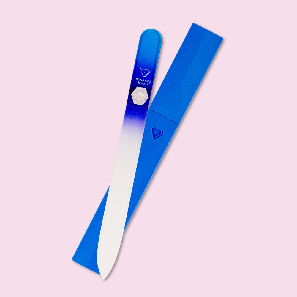 Czech Glass Nail File in Hard Case