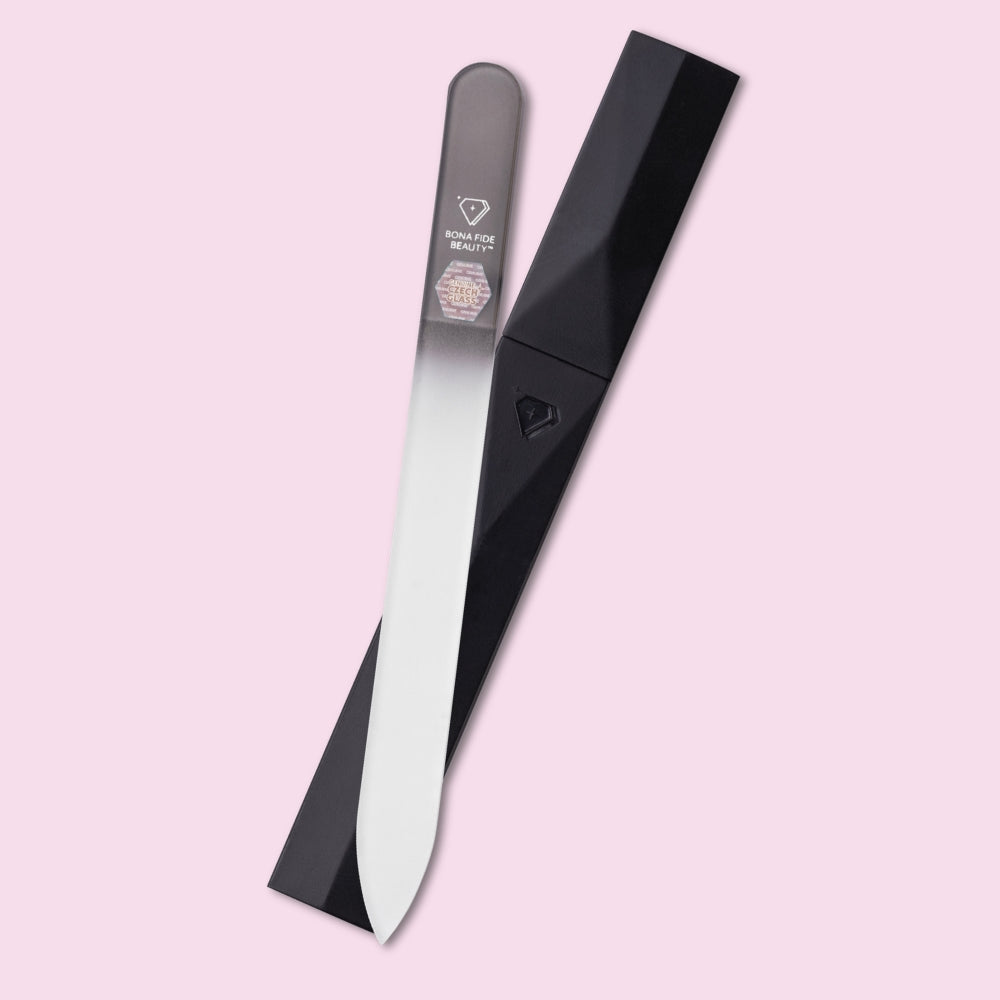 Czech Glass Nail File in Hard Case