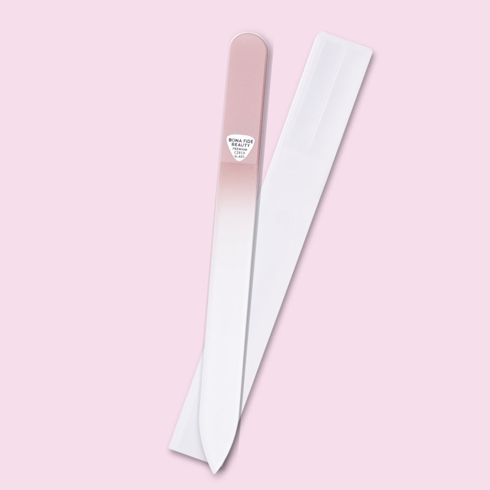 Czech Glass Nail File in Hard Case