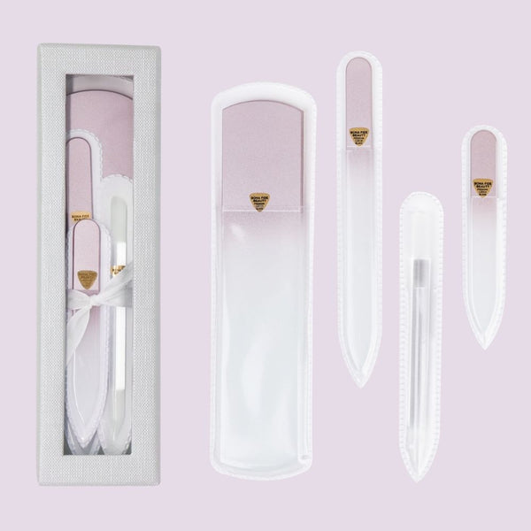 Czech Glass File Gift Set in Rose | Bona Fide Beauty