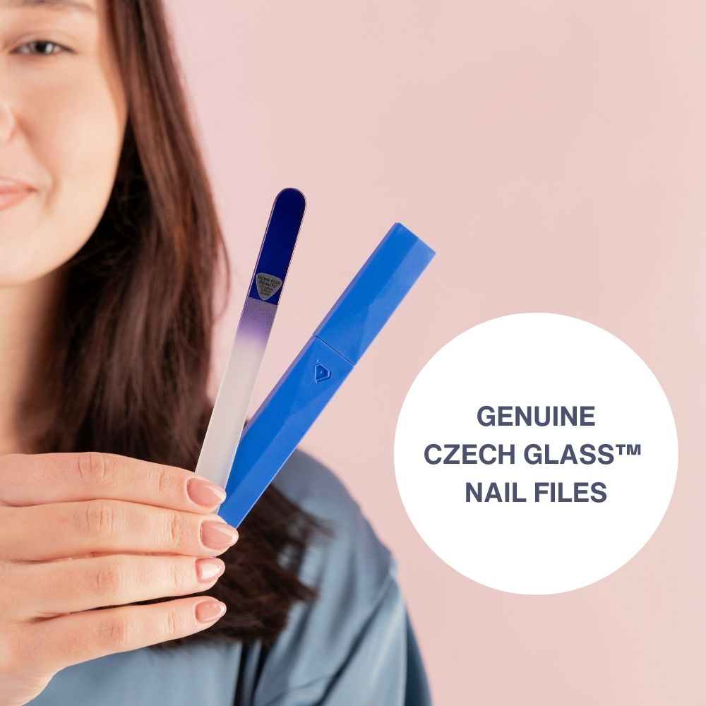 Czech Glass Nail File in Hard Case