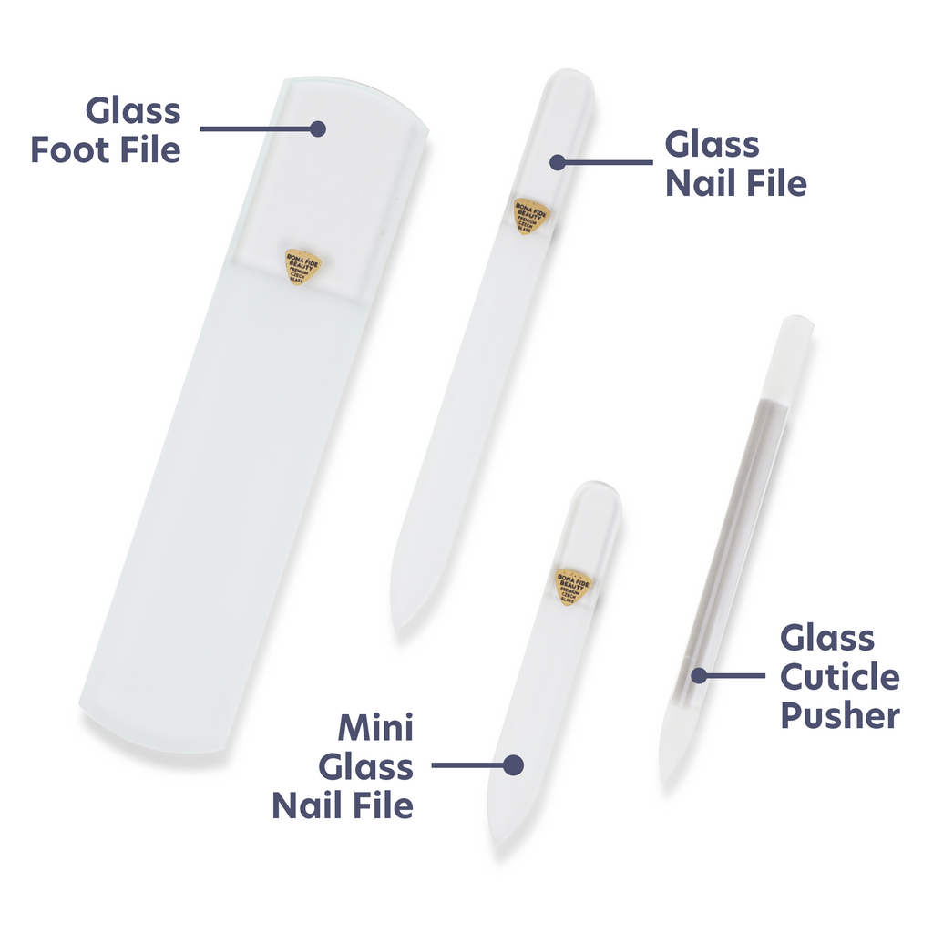 Glass File Gift Set - Clear
