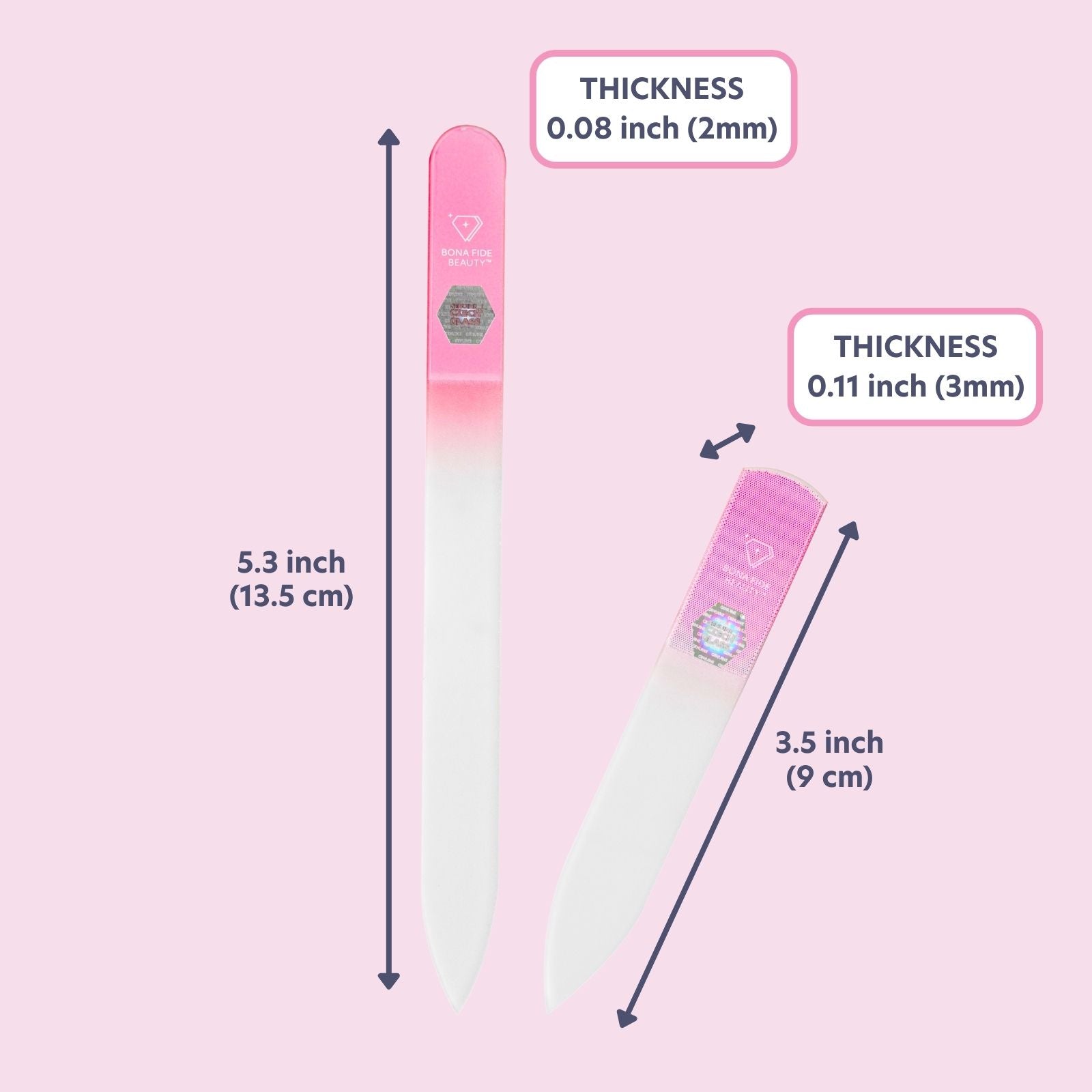 2-in-1 'File & Shine' Czech Glass Nail Buffer Set
