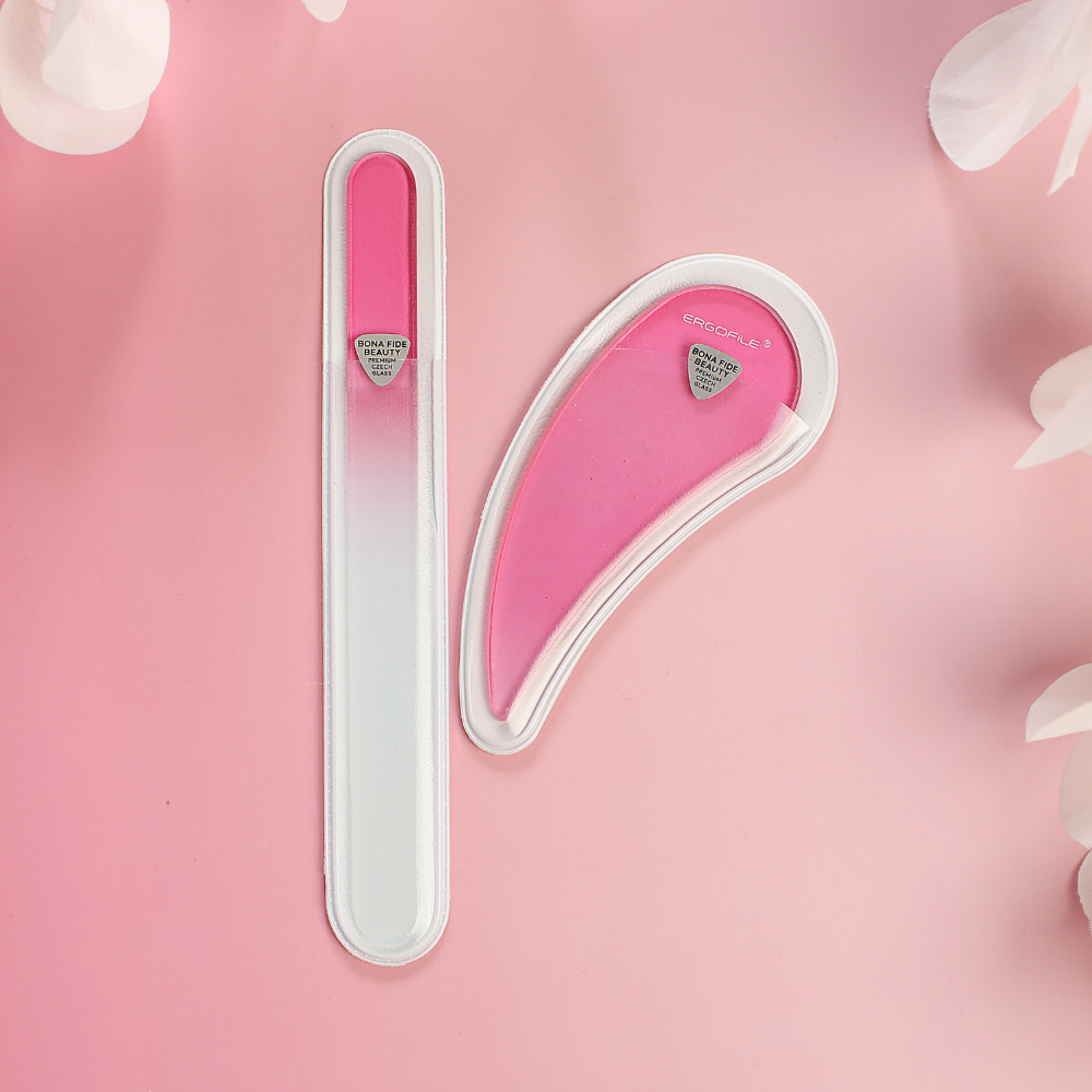 Ergonomic Czech Glass Nail File Set