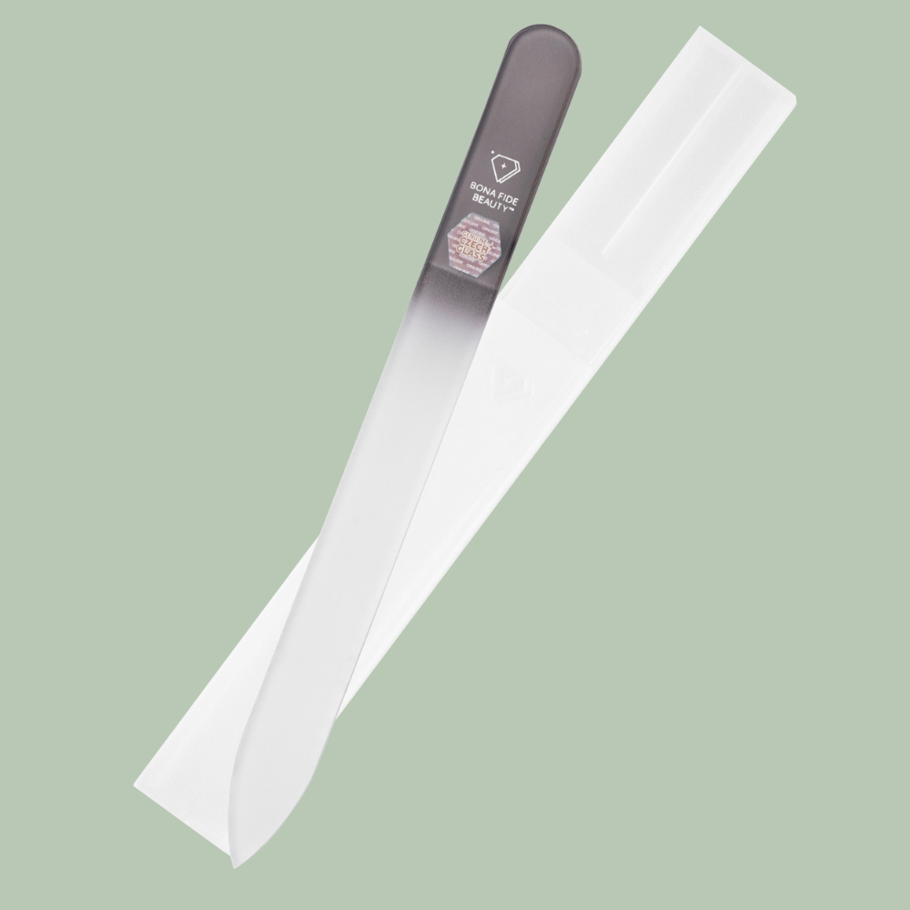 Czech Glass Nail File in Hard Case
