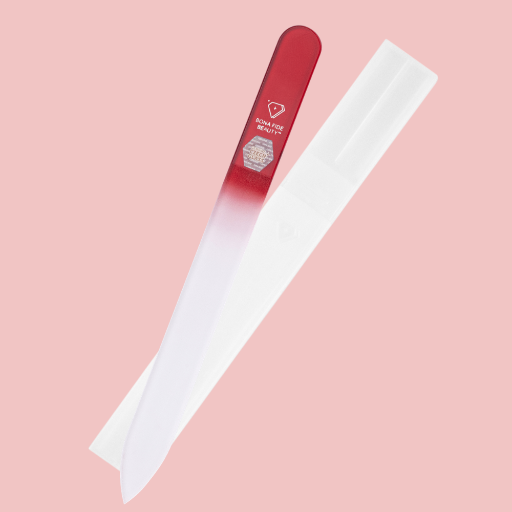 Czech Glass Nail File in Hard Case