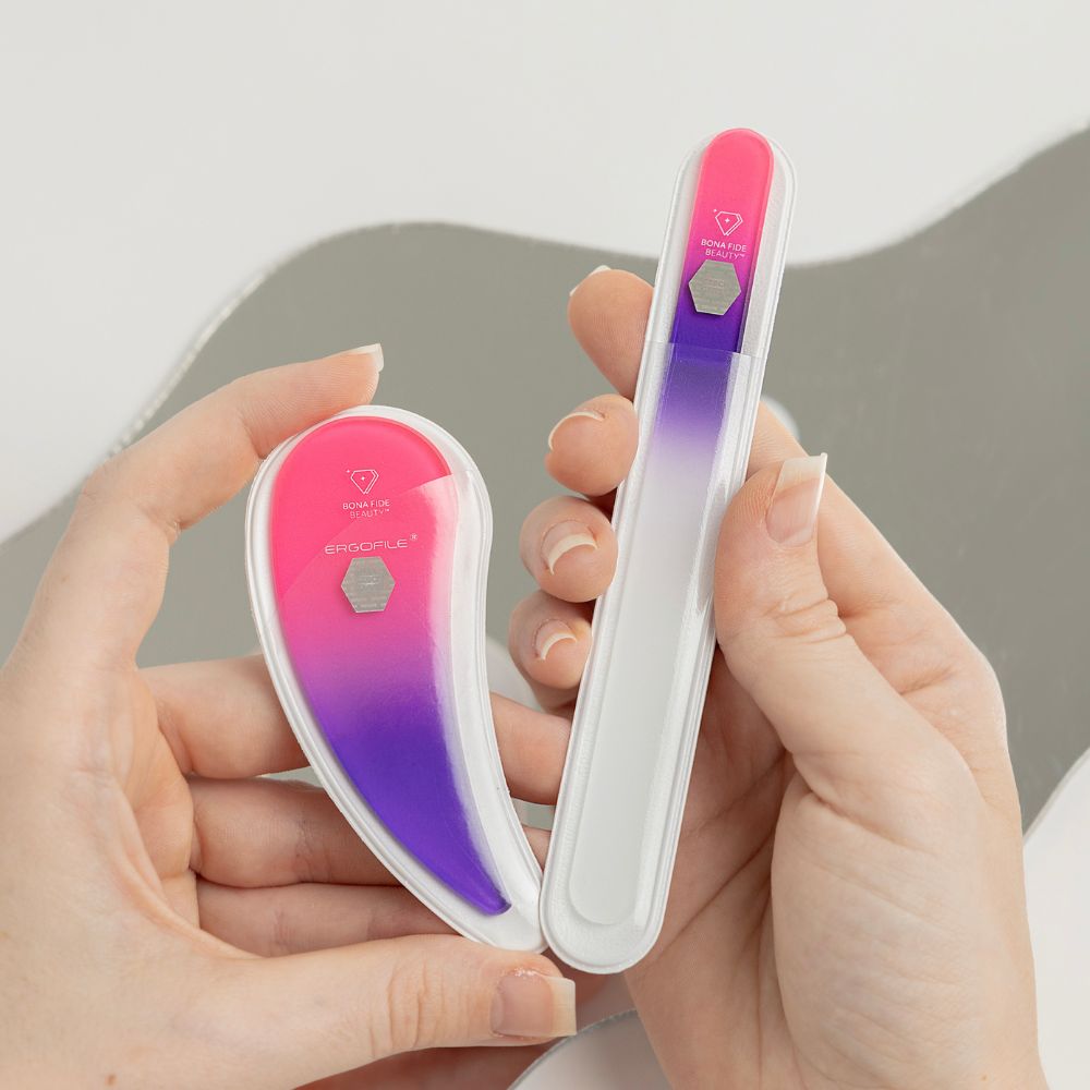 Ergonomic Czech Glass Nail File Set