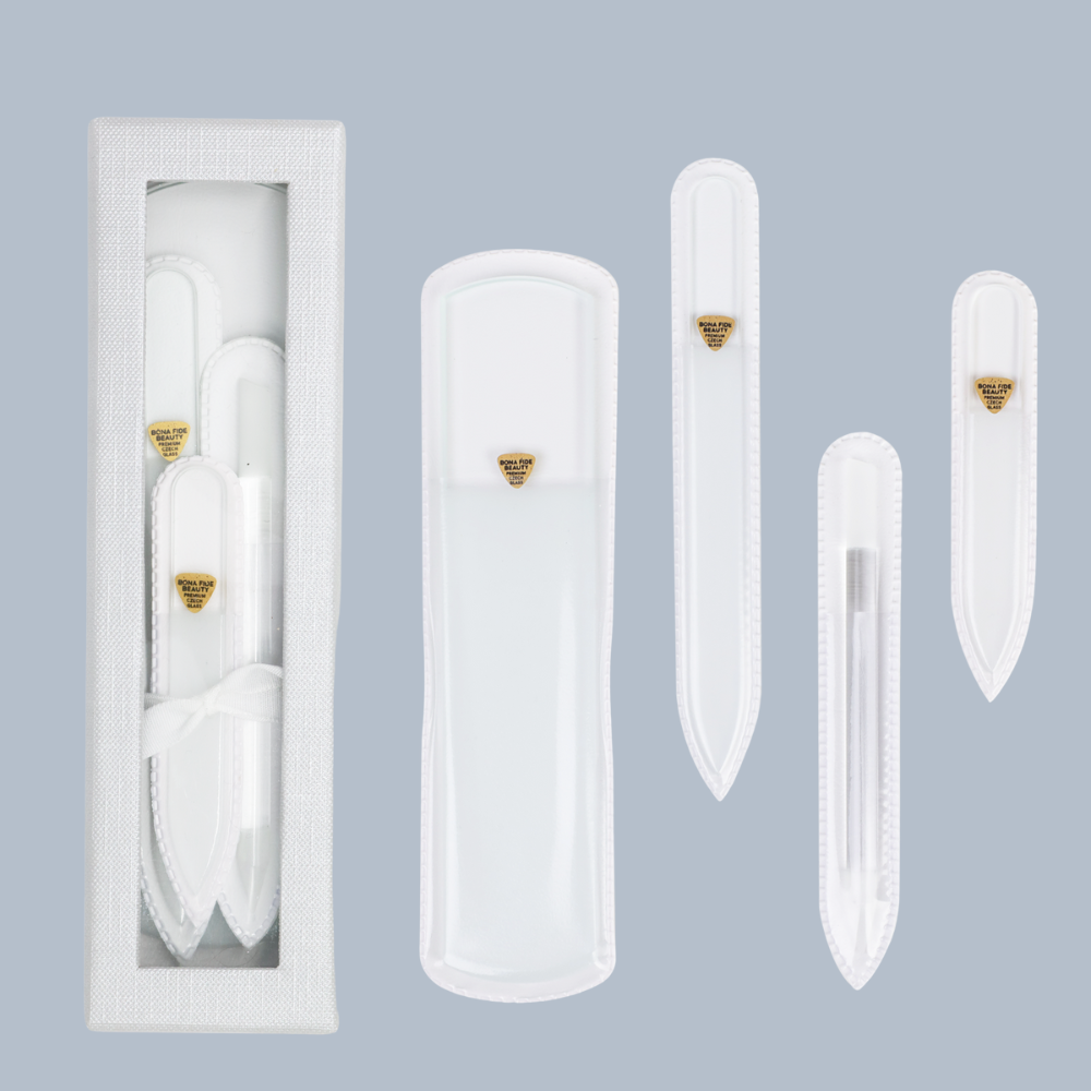 4-Piece Glass File Starter Kit in Clear