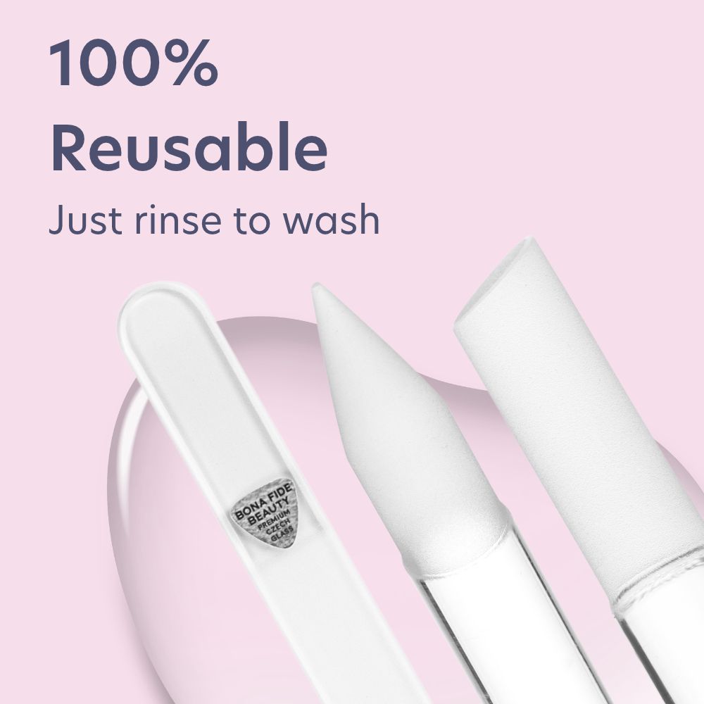 Glass Nail Care Essentials Set