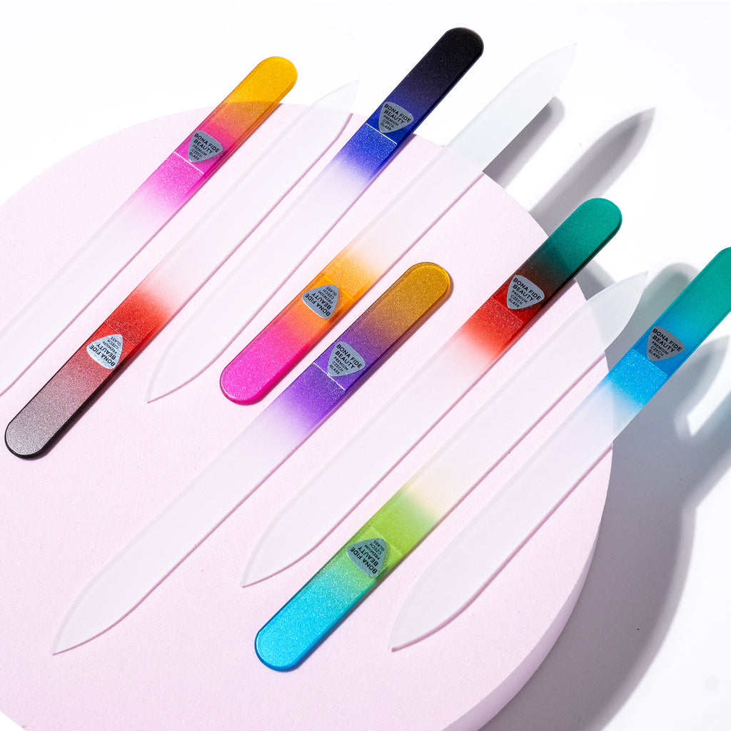 8-Pack Glass Nail Files With Sleeves