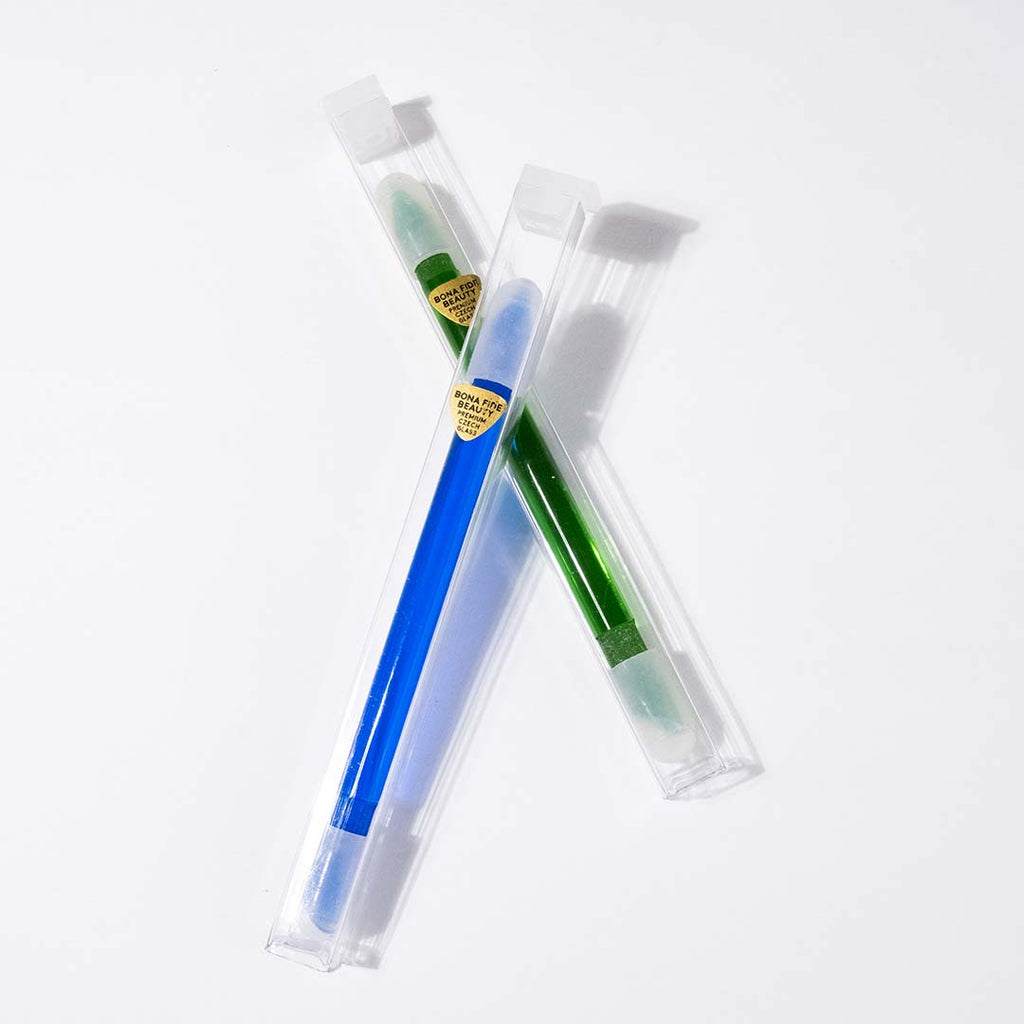 2-Pack Mini Glass Cuticle Pushers (Blue & Green)