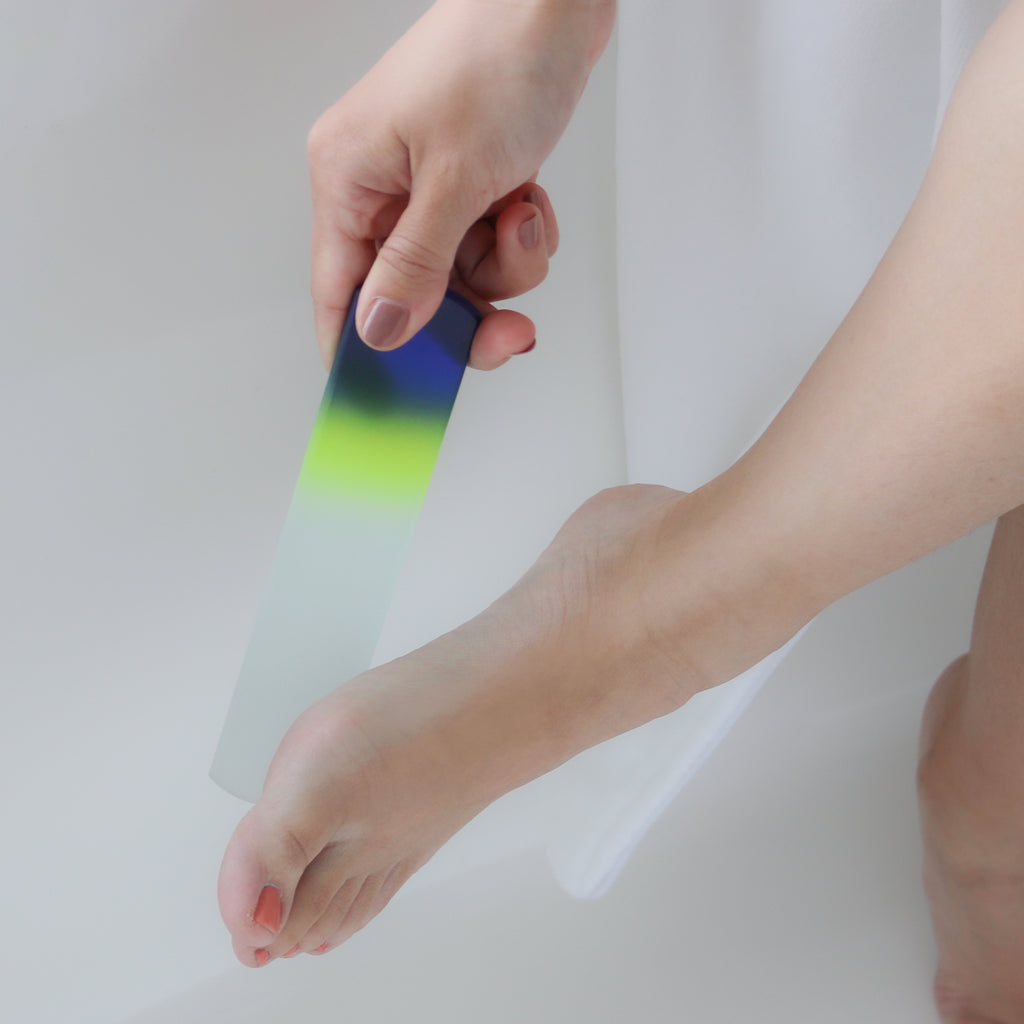 Foot File - Glass Foot File in Cobalt Neon